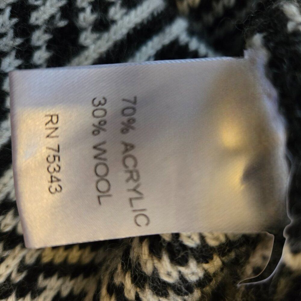 Cocogio Italy Navy White Geometric Knit Coatigan Longline Cardigan Size S - Picture 16 of 16
